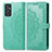 Coque Portefeuille Motif Fantaisie Livre Cuir Etui Clapet pour Samsung Galaxy Quantum2 5G Vert