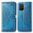 Coque Portefeuille Motif Fantaisie Livre Cuir Etui Clapet pour Samsung Galaxy S10 Lite Bleu