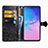 Coque Portefeuille Motif Fantaisie Livre Cuir Etui Clapet pour Samsung Galaxy S10 Lite Petit