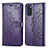 Coque Portefeuille Motif Fantaisie Livre Cuir Etui Clapet pour Samsung Galaxy S20 5G Violet