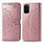 Coque Portefeuille Motif Fantaisie Livre Cuir Etui Clapet pour Samsung Galaxy S20 Plus 5G Or Rose