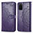 Coque Portefeuille Motif Fantaisie Livre Cuir Etui Clapet pour Samsung Galaxy S20 Plus 5G Violet