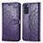 Coque Portefeuille Motif Fantaisie Livre Cuir Etui Clapet pour Samsung Galaxy S20 Violet