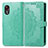 Coque Portefeuille Motif Fantaisie Livre Cuir Etui Clapet pour Samsung Galaxy XCover 5 SM-G525F Vert