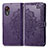 Coque Portefeuille Motif Fantaisie Livre Cuir Etui Clapet pour Samsung Galaxy XCover 5 SM-G525F Violet