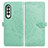 Coque Portefeuille Motif Fantaisie Livre Cuir Etui Clapet pour Samsung Galaxy Z Fold3 5G Vert