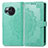 Coque Portefeuille Motif Fantaisie Livre Cuir Etui Clapet pour Sharp Aquos R8 Vert