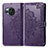 Coque Portefeuille Motif Fantaisie Livre Cuir Etui Clapet pour Sharp Aquos R8 Violet