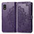 Coque Portefeuille Motif Fantaisie Livre Cuir Etui Clapet pour Sharp Aquos wish3 Violet