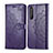 Coque Portefeuille Motif Fantaisie Livre Cuir Etui Clapet pour Sony Xperia 1 II Violet