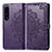 Coque Portefeuille Motif Fantaisie Livre Cuir Etui Clapet pour Sony Xperia 1 IV Violet