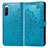 Coque Portefeuille Motif Fantaisie Livre Cuir Etui Clapet pour Sony Xperia 10 IV SO-52C Bleu