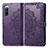 Coque Portefeuille Motif Fantaisie Livre Cuir Etui Clapet pour Sony Xperia 10 IV SO-52C Violet