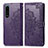 Coque Portefeuille Motif Fantaisie Livre Cuir Etui Clapet pour Sony Xperia 5 IV Violet