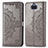 Coque Portefeuille Motif Fantaisie Livre Cuir Etui Clapet pour Sony Xperia 8 Lite Gris