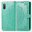 Coque Portefeuille Motif Fantaisie Livre Cuir Etui Clapet pour Sony Xperia Ace II SO-41B Vert