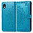 Coque Portefeuille Motif Fantaisie Livre Cuir Etui Clapet pour Sony Xperia Ace III Bleu