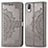 Coque Portefeuille Motif Fantaisie Livre Cuir Etui Clapet pour Sony Xperia L3 Gris