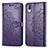 Coque Portefeuille Motif Fantaisie Livre Cuir Etui Clapet pour Sony Xperia L3 Violet