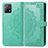 Coque Portefeuille Motif Fantaisie Livre Cuir Etui Clapet pour Vivo iQOO U3 5G Vert