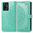 Coque Portefeuille Motif Fantaisie Livre Cuir Etui Clapet pour Vivo iQOO Z6x Vert