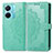 Coque Portefeuille Motif Fantaisie Livre Cuir Etui Clapet pour Vivo T1 5G Vert