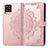 Coque Portefeuille Motif Fantaisie Livre Cuir Etui Clapet pour Vivo V20 (2021) Or Rose