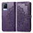 Coque Portefeuille Motif Fantaisie Livre Cuir Etui Clapet pour Vivo V21 5G Violet