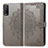 Coque Portefeuille Motif Fantaisie Livre Cuir Etui Clapet pour Vivo Y12s (2021) Gris