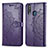 Coque Portefeuille Motif Fantaisie Livre Cuir Etui Clapet pour Vivo Y3 Violet