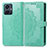 Coque Portefeuille Motif Fantaisie Livre Cuir Etui Clapet pour Vivo Y55 4G Vert