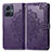 Coque Portefeuille Motif Fantaisie Livre Cuir Etui Clapet pour Vivo Y55 4G Violet