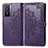 Coque Portefeuille Motif Fantaisie Livre Cuir Etui Clapet pour Vivo Y76 5G Violet