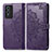 Coque Portefeuille Motif Fantaisie Livre Cuir Etui Clapet pour Vivo Y76s 5G Violet