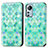 Coque Portefeuille Motif Fantaisie Livre Cuir Etui Clapet pour Xiaomi Mi 12 5G Vert