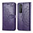 Coque Portefeuille Motif Fantaisie Livre Cuir Etui Clapet pour Xiaomi Mi Note 10 Lite Violet