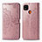 Coque Portefeuille Motif Fantaisie Livre Cuir Etui Clapet pour Xiaomi POCO C3 Or Rose