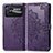 Coque Portefeuille Motif Fantaisie Livre Cuir Etui Clapet pour Xiaomi Poco C40 Violet