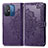 Coque Portefeuille Motif Fantaisie Livre Cuir Etui Clapet pour Xiaomi Poco C55 Violet