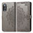 Coque Portefeuille Motif Fantaisie Livre Cuir Etui Clapet pour Xiaomi Poco F3 GT 5G Gris