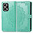 Coque Portefeuille Motif Fantaisie Livre Cuir Etui Clapet pour Xiaomi Poco F5 5G Vert