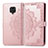 Coque Portefeuille Motif Fantaisie Livre Cuir Etui Clapet pour Xiaomi Poco M2 Pro Or Rose