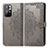 Coque Portefeuille Motif Fantaisie Livre Cuir Etui Clapet pour Xiaomi Poco M4 Pro 5G Gris