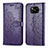 Coque Portefeuille Motif Fantaisie Livre Cuir Etui Clapet pour Xiaomi Poco X3 NFC Violet