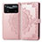 Coque Portefeuille Motif Fantaisie Livre Cuir Etui Clapet pour Xiaomi Poco X4 Pro 5G Or Rose