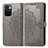 Coque Portefeuille Motif Fantaisie Livre Cuir Etui Clapet pour Xiaomi Redmi 10 4G Gris