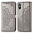 Coque Portefeuille Motif Fantaisie Livre Cuir Etui Clapet pour Xiaomi Redmi 9A Gris