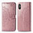 Coque Portefeuille Motif Fantaisie Livre Cuir Etui Clapet pour Xiaomi Redmi 9A Or Rose