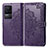 Coque Portefeuille Motif Fantaisie Livre Cuir Etui Clapet pour Xiaomi Redmi K50 5G Violet