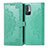 Coque Portefeuille Motif Fantaisie Livre Cuir Etui Clapet pour Xiaomi Redmi Note 10 5G Vert